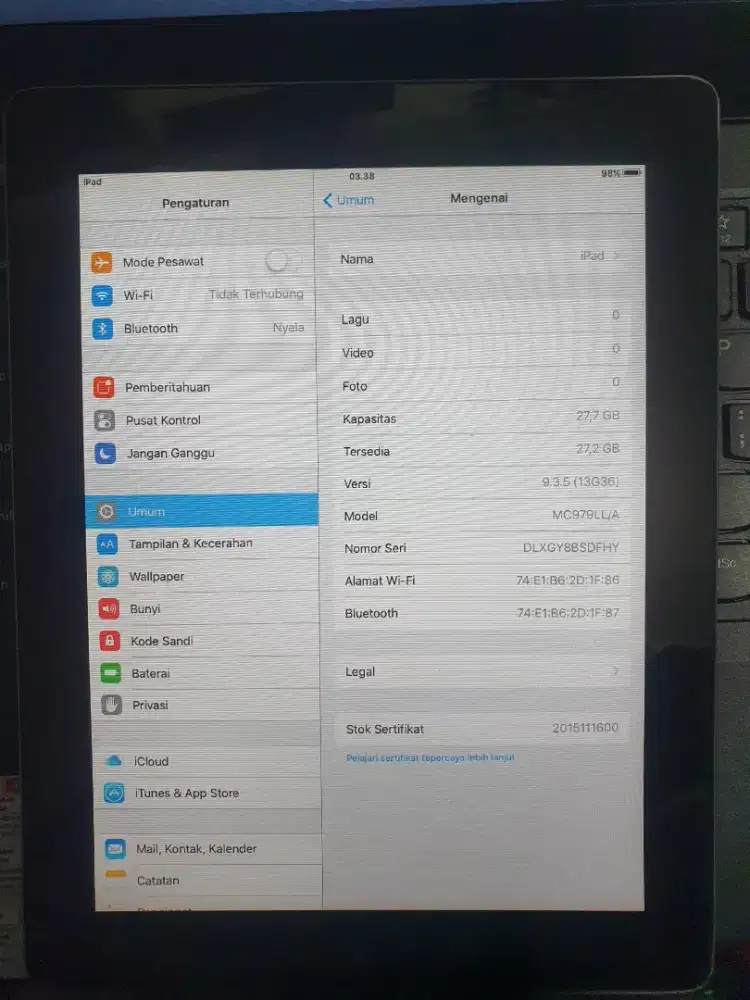 Ipad 3 wifi only 32 GB Murah !!!