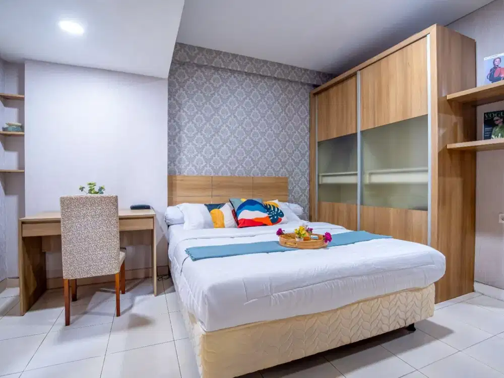 Lokasi Strategis Jakarta Selatan! Apartemen Studio Tamansari Sudirman,Sewa Murah,Full Furnished,Unit Ready,& Dekat Area (SCBD, Sudirman, Benhil, WTC)