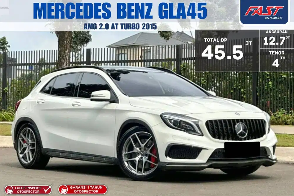 MERCEDES BENZ GLA45 AMG 2015 2.0 TURBO PANORAMIC KM.41RB PAJAK PANJANG