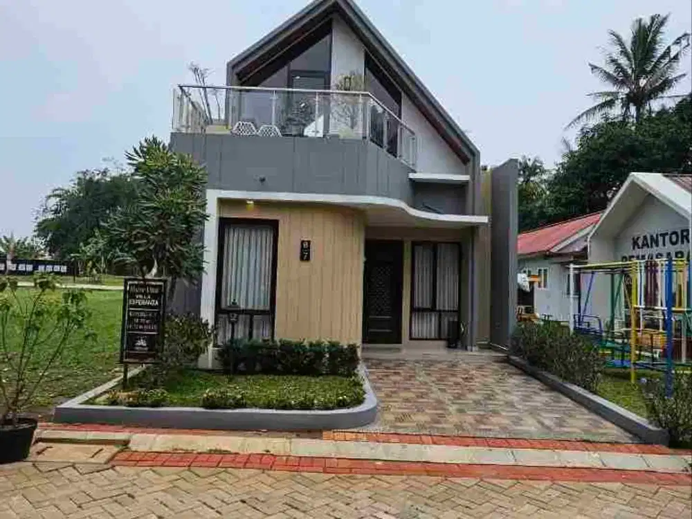 Rumah Bernuansa Villa akses 5 menit ke stasiun Pondok Rajeg dan 15 menit ke Tol