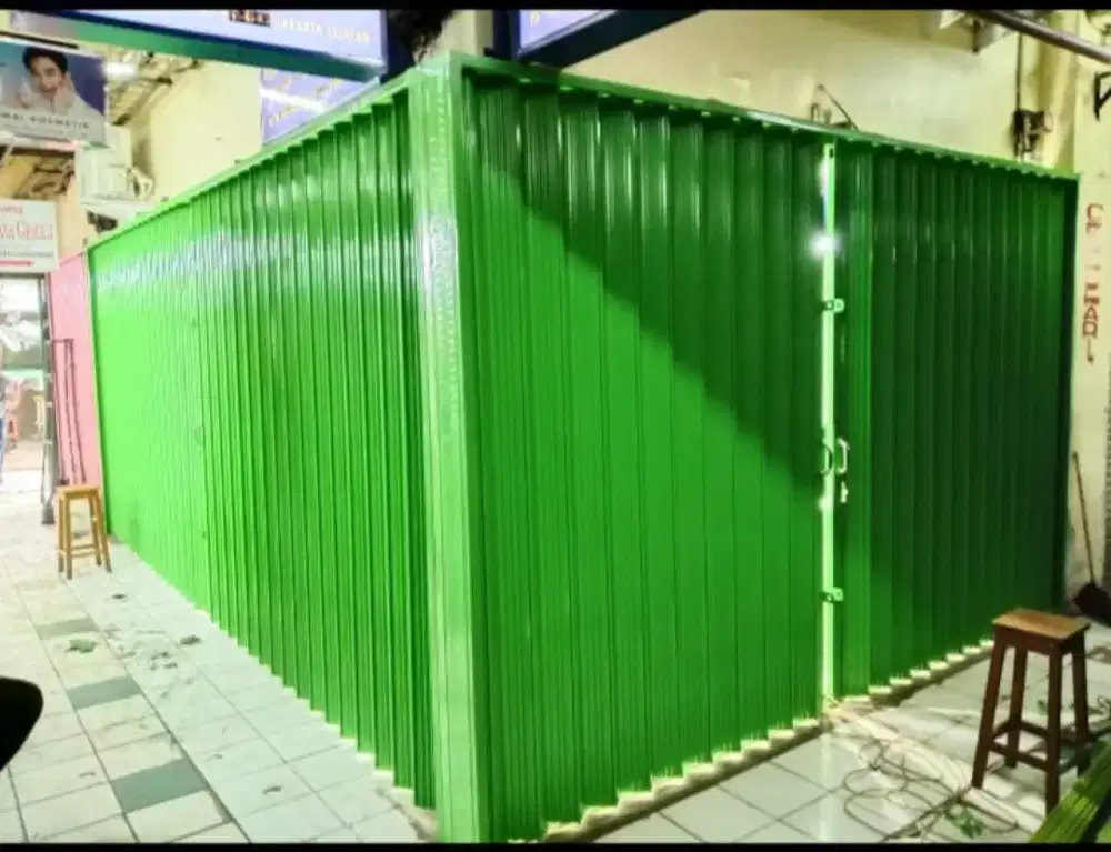Rolling door dan folding gate kanopi