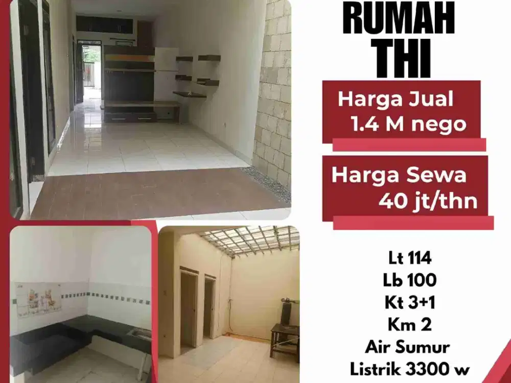 Dijual/ disewa rumah di taman holis indah