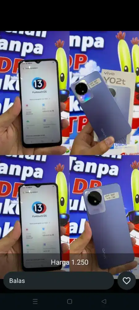 vivo Y02T pulset