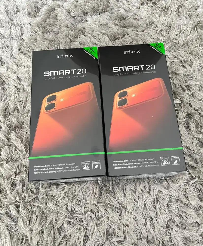 Infinix Smart 20 4/128 GB New Segel Garansi Resmi 12 Bulan