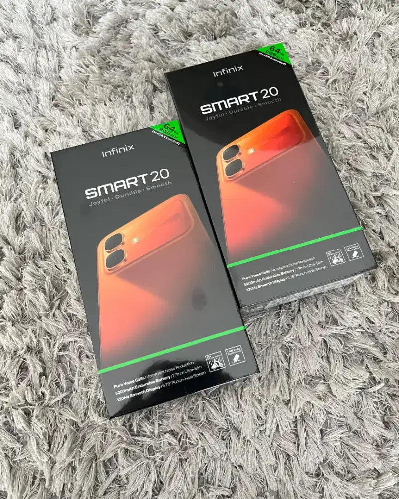 Infinix Smart 20 4/128 GB New Segel Original Resmi 12 Bulan Murah