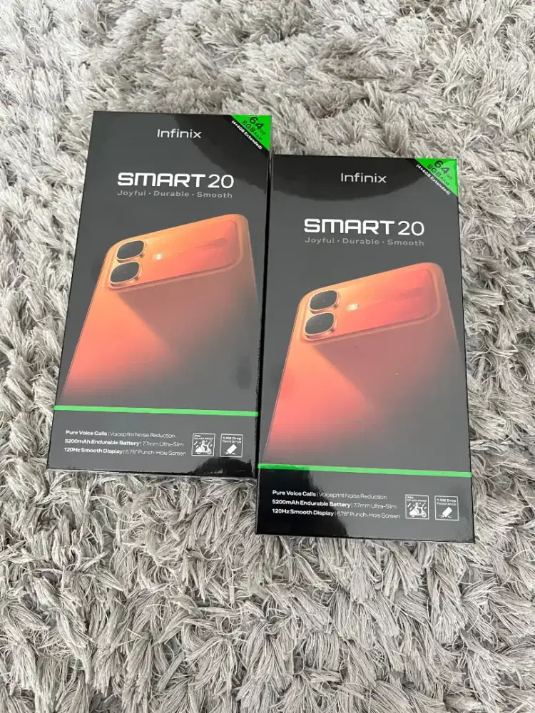 Infinix Smart 20 4/128 GB New Segel Garansi Resmi 12 Bulan Norepack