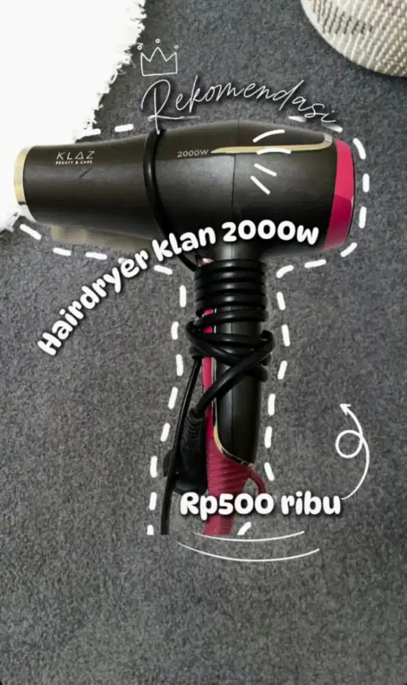 Jual hairdryer bekas rasa baru total item 2 barang