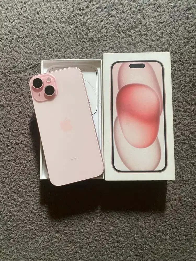 Di Jual Iphone 15 256gb iBox Pink Baru Buka Segel baru di aktivasi