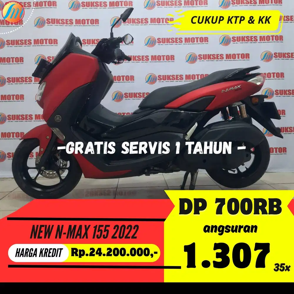 DP PROMO 700RIBU KREDIT YAMAHA NEW N-MAX 155 2022 SEKEN BERGARANSI