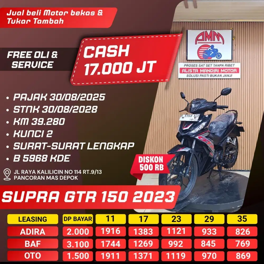 SUPRA GTR 150, 2023, BS TT, CC, KREDIVO,