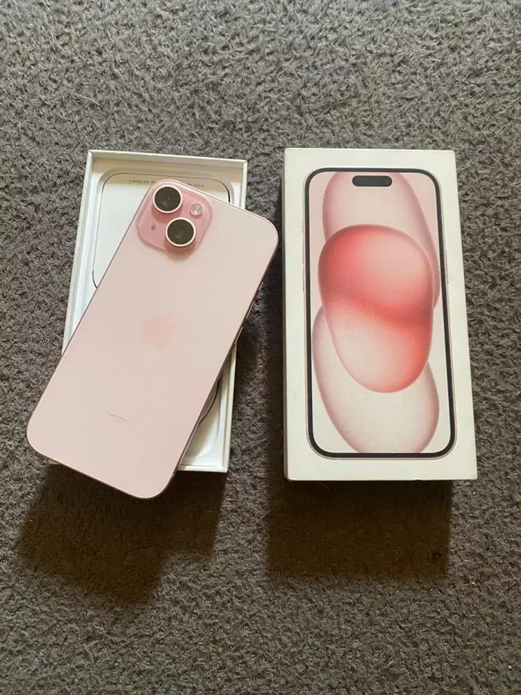 Di Jual Iphone 15 128 gb iBox Pink Baru Buka Segel baru di aktivasi