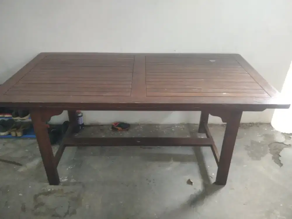 jual meja jati bekas
