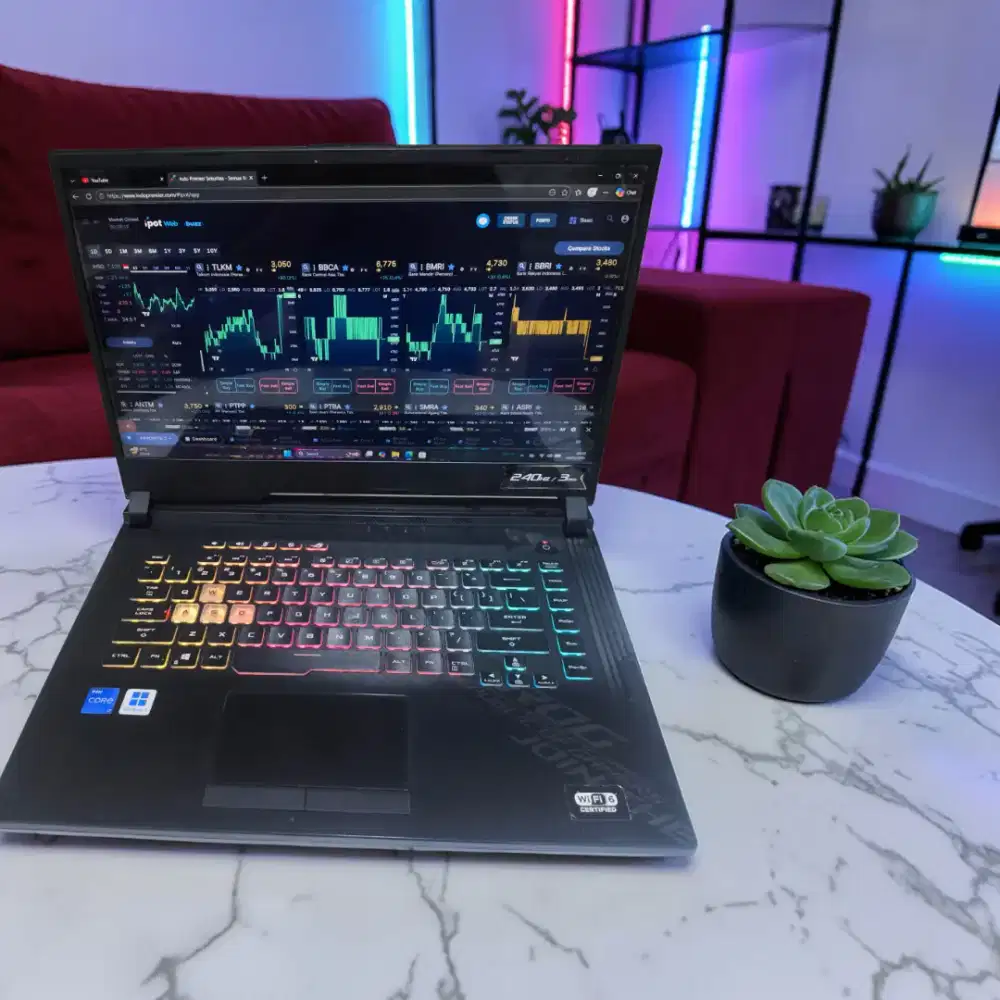 Laptop Asus rog Strix i7 gen 10 singel vga