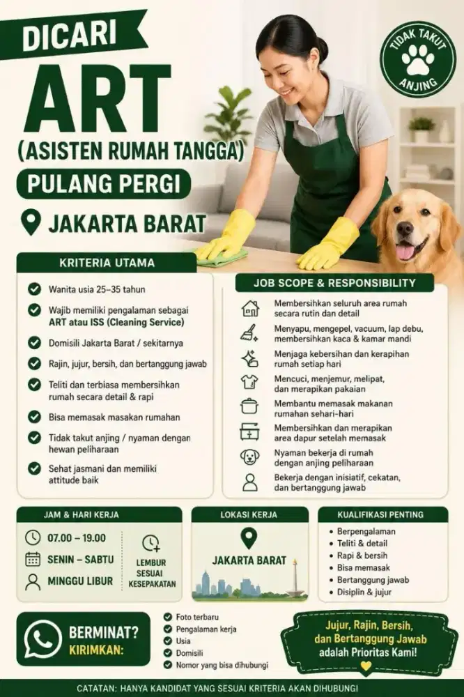 ART / Pembantu Rumah Tangga PP