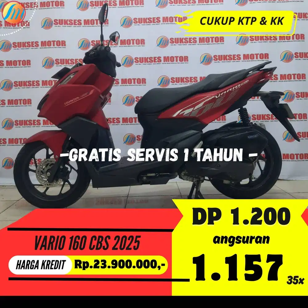 HONDA VARIO 160 CBS 2025 BISA KREDIT MURAH ANGSURAN TERJANGAKU