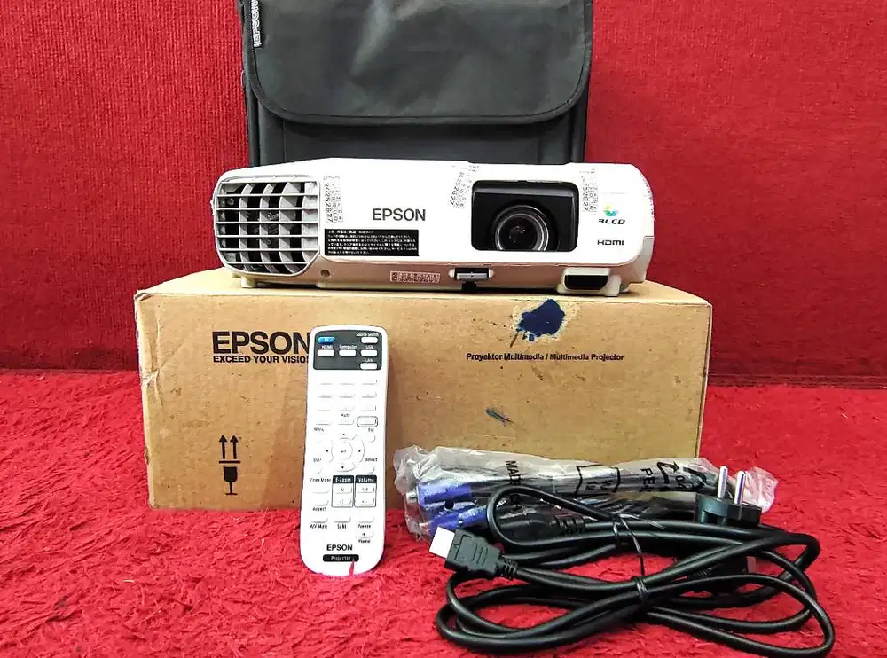 PROYEKTOR SECOND EPSON EB X400 3300 LUMENS FULLSET MALANG