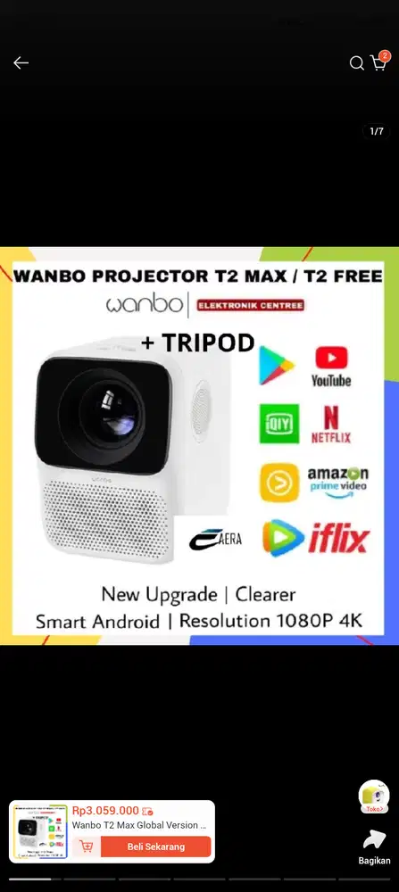 Proyektor WANBO T2 Max