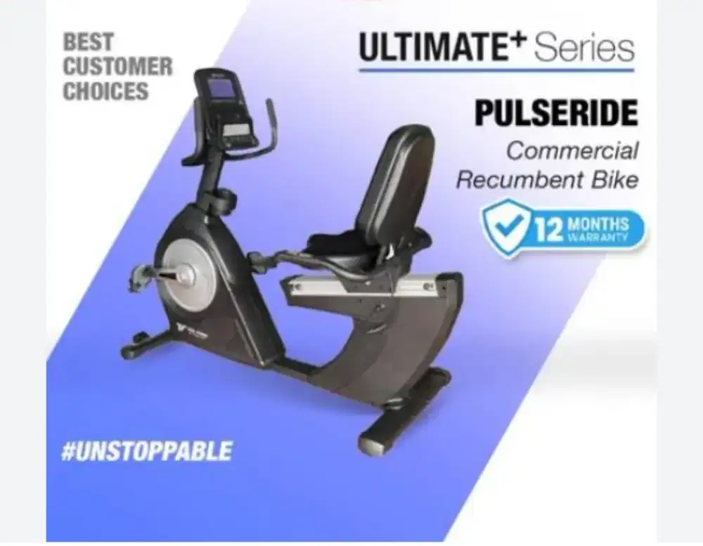 Life Sports Fitness Pulseride Recumbent Bike Commercial