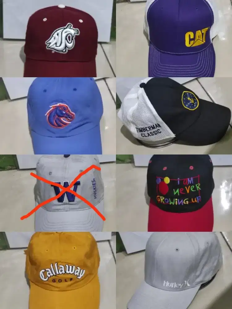 Topi dewasa bekas