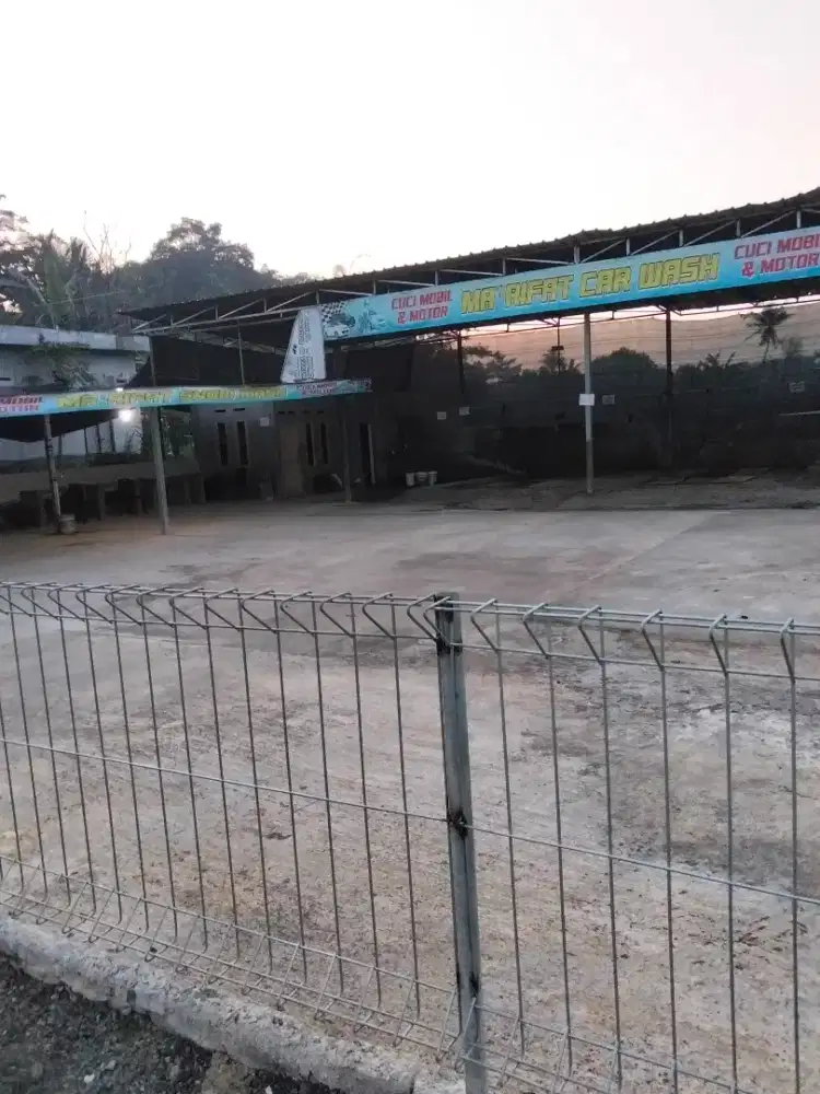 Dijual sawah dan bangunan sudah ada setim motor mobil dan indomart