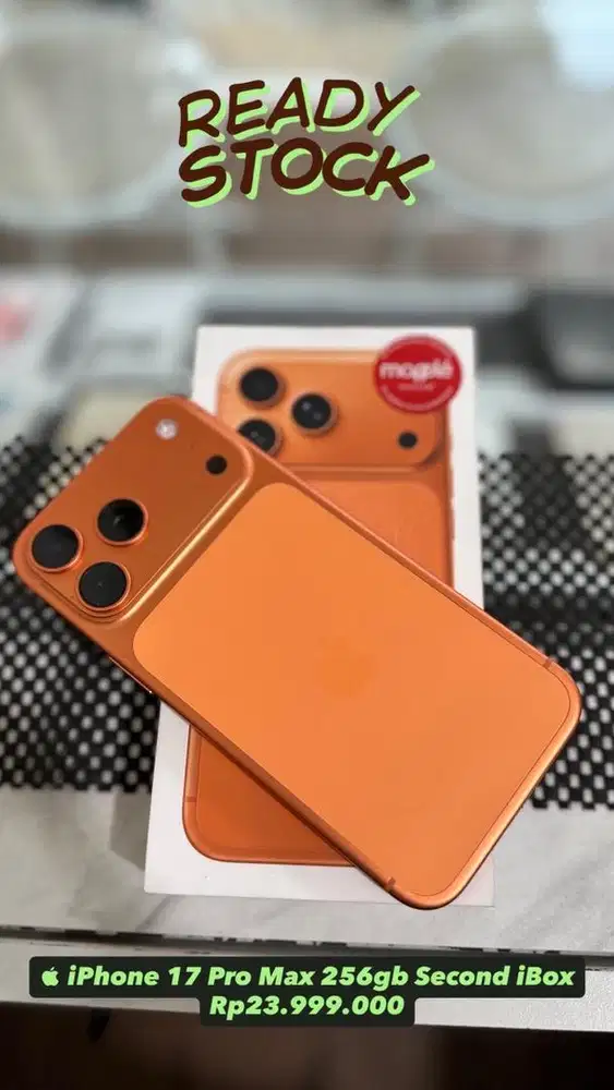 iPhone 17 Pro Max 256gb Orange Resmi