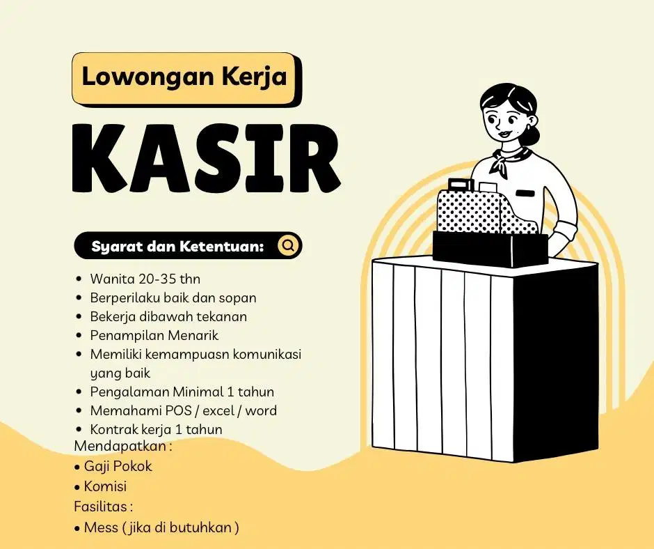 Cashier salon kecantikan