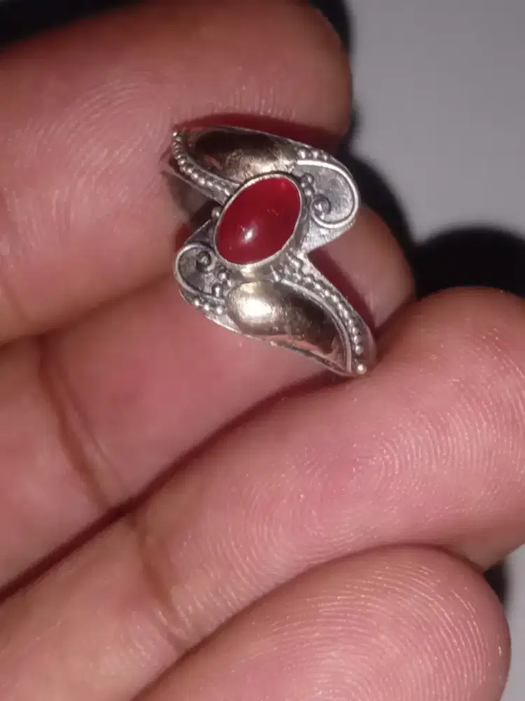 Cincin perak+emas vintage