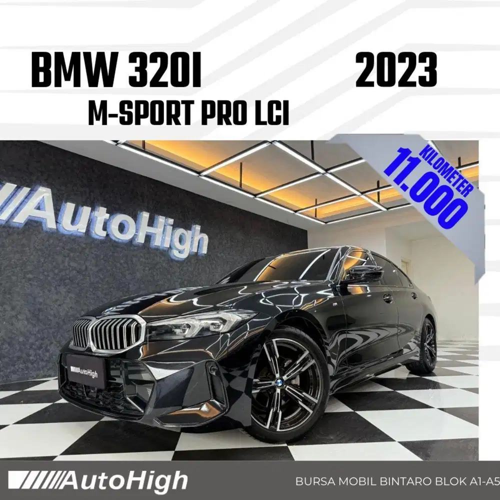 DP10% [Km11.000] 320i M-Sport LCi 2023 Black Reg 2024 #AUTOHIGH