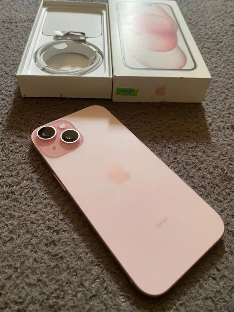 Di Jual Iphone 15 128 gb iBox Pink Baru Buka Segel baru di aktivasi