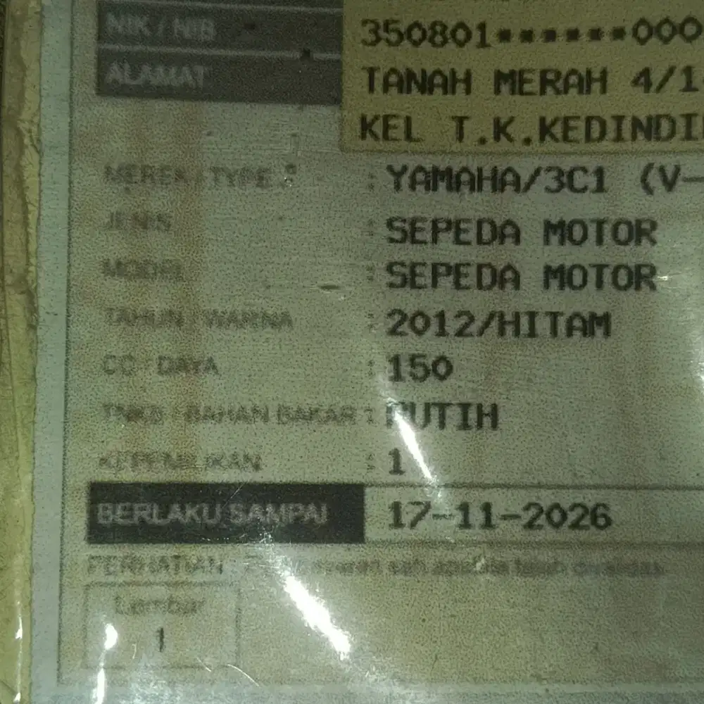 2012 Vixion old NEGO Rp.7,500.000