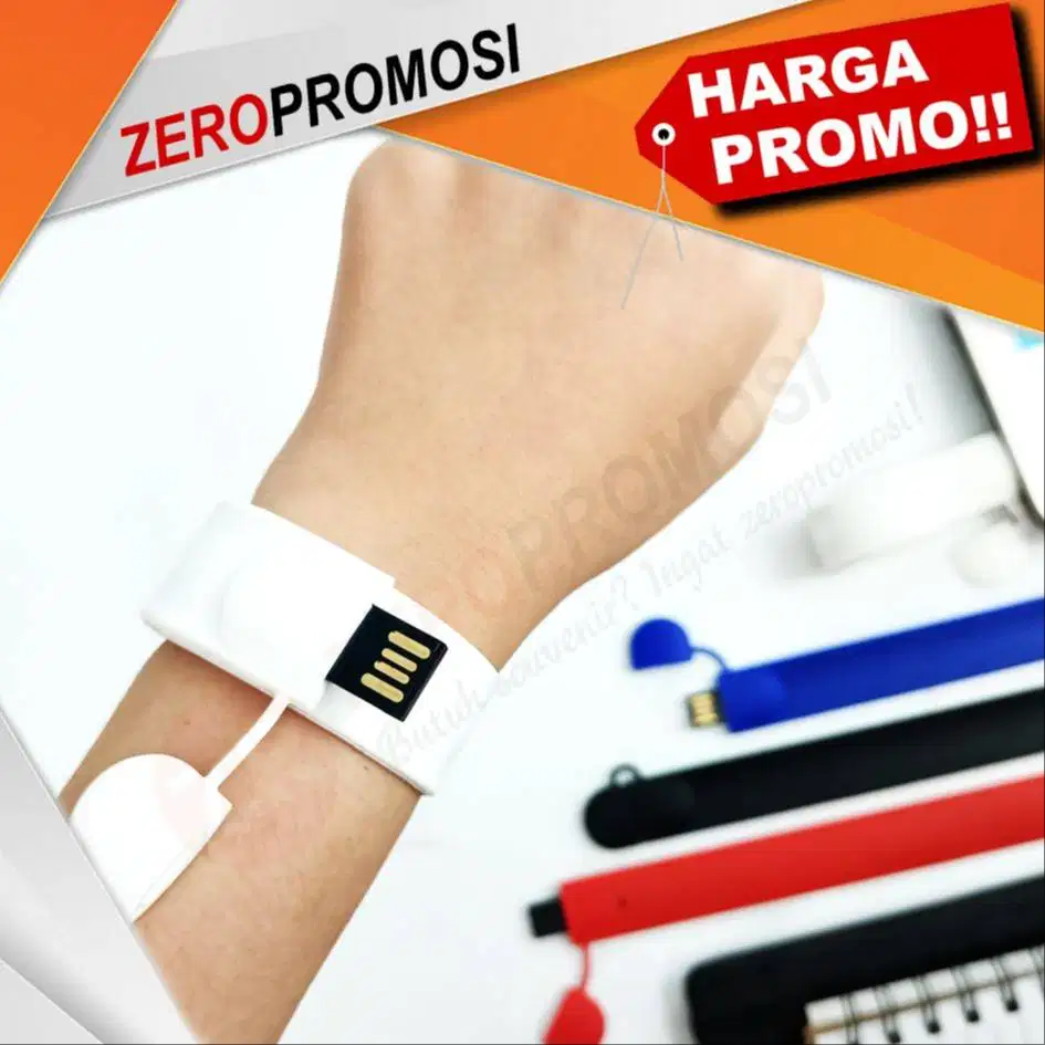 Flashdisk Gelang Slap On FDBR05 – USB Bracelet Unik untuk Souvenir Pro