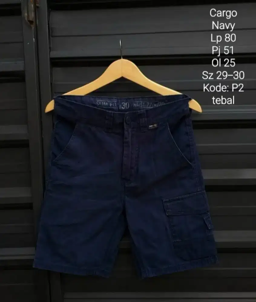 CELANA PENDEK CARGO CARPENTER Cordura NAVY SZ 29-31