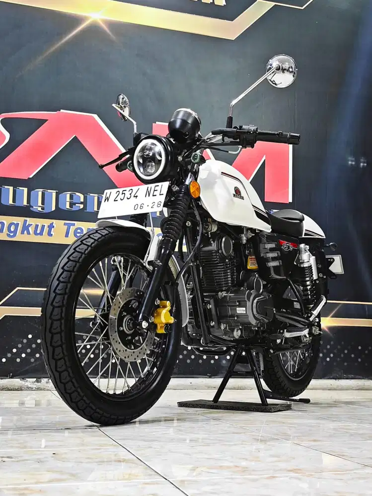 Benelli Motobi 152 TH 2023 odo 870 perak super stock terbatas