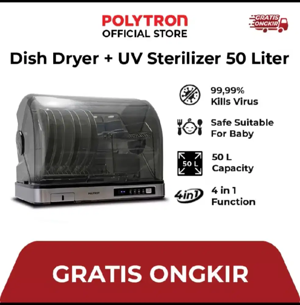 Dish dryer polytron