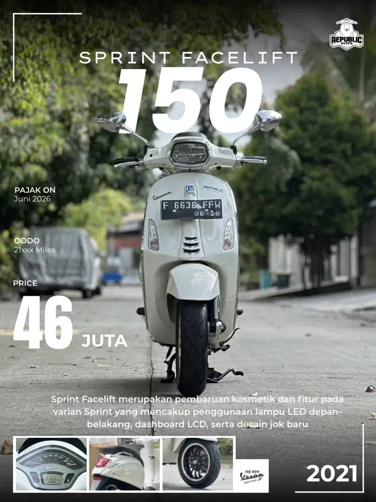 SPRINT 150 IGET ABS FACELIFT 2021 WHITE INNOCENZA