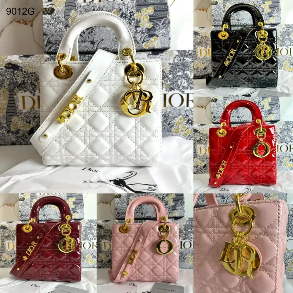 Tas Christian Dior 9012G Lady Semi Platinum