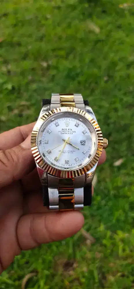 (WAJIB Transaksi Offline)ROLEX Datejust Diamond SS Premium