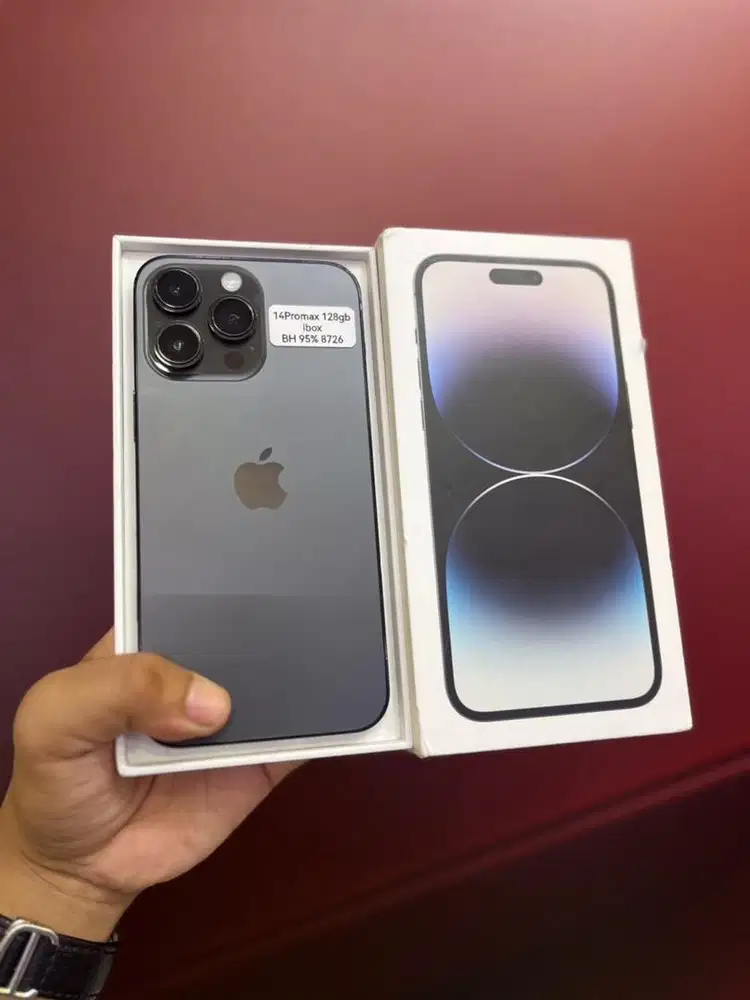 Iphone 14 Promax 128 Ibox Fullset Ori, Like New, Fungsi Normal Semua