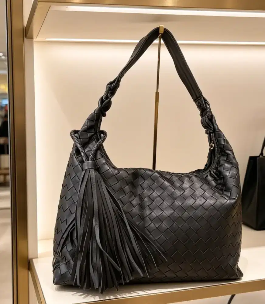 Tas Hobo Anyam Wanita  Kulit Premium