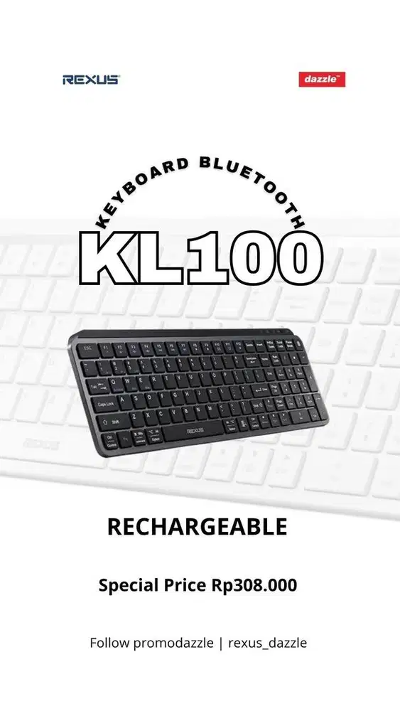 Keyboard wireless rexus KL100