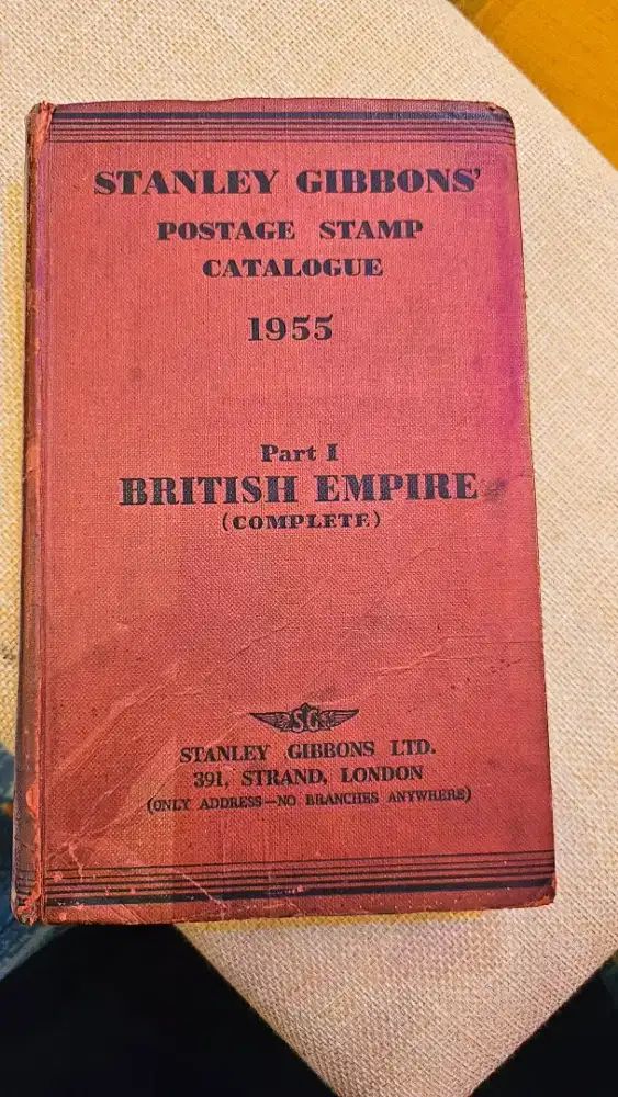 Buku Katalog Prangko Kuno 1955 Stanley Gibbons