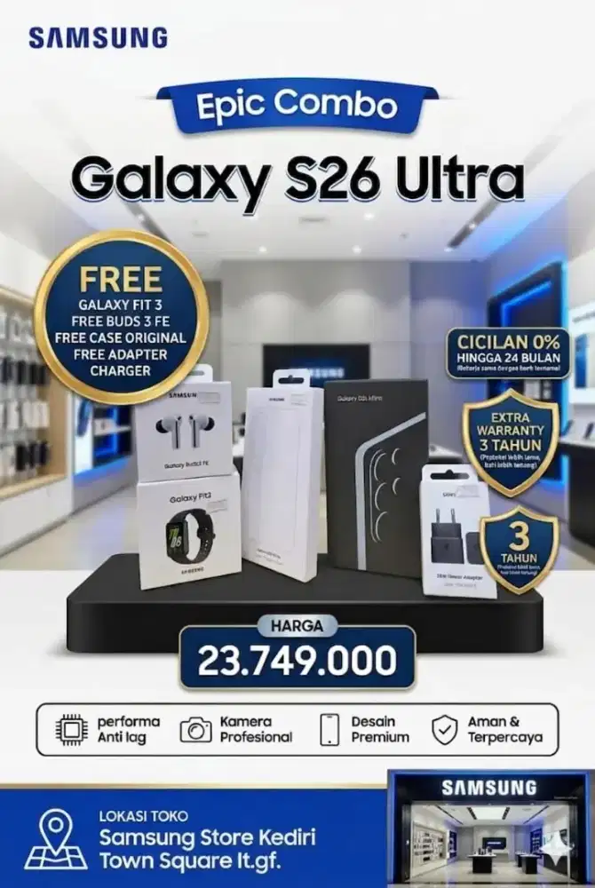 SAMSUNG S26 ULTRA 256GB PROMO CASHBACK KARTU KREDIT FREE ACC