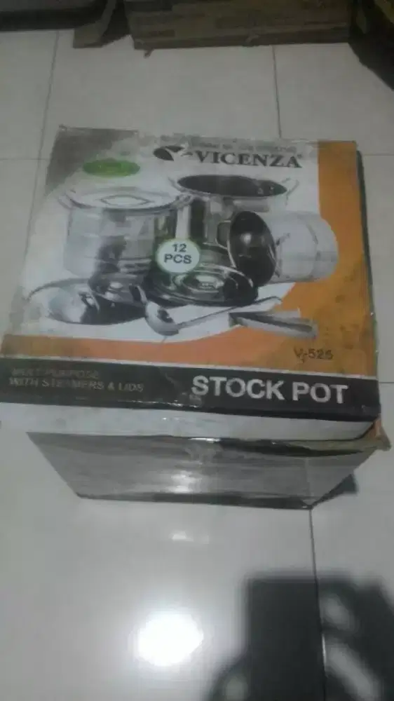 Vicenza stock pot 12pcs dan Fancy Grill