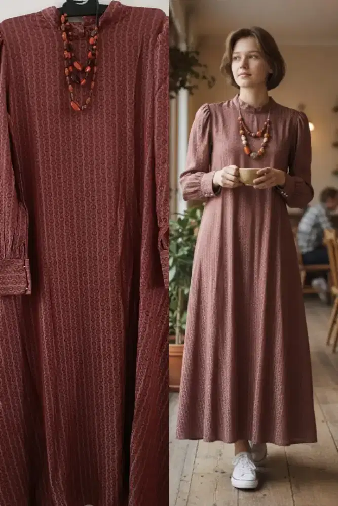 Baju Gamis Viscose Jaquard