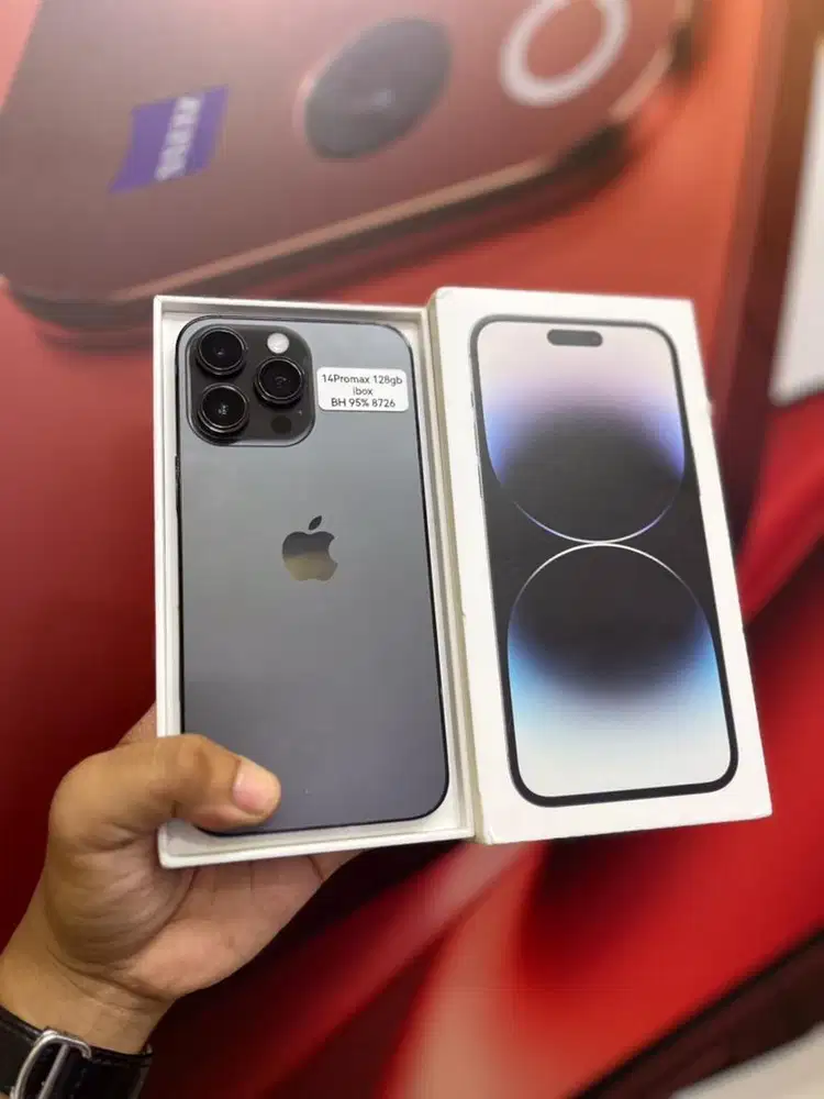 Iphone 14 Promax 128 Ibox Fullset Ori, Like New, Fungsi Normal Semua