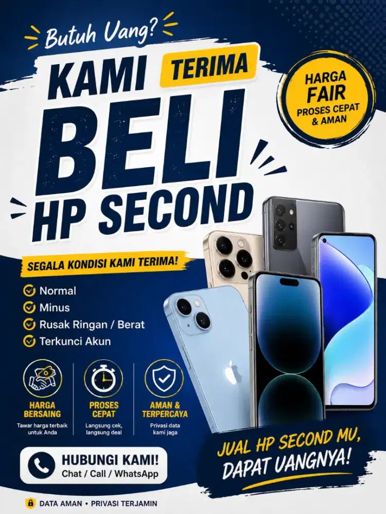 Menerima jual hp second
