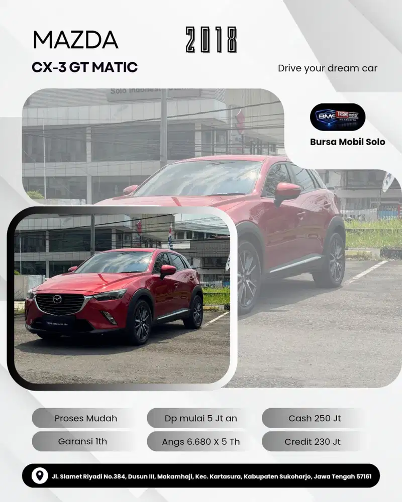 ( Dp 5Jt ) MAZDA CX3 GT 2018 MATIC