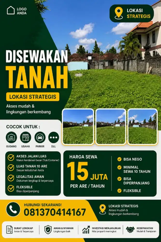 TANAH STRATEGIS SIAP BANGUN KOS 24 PINTU