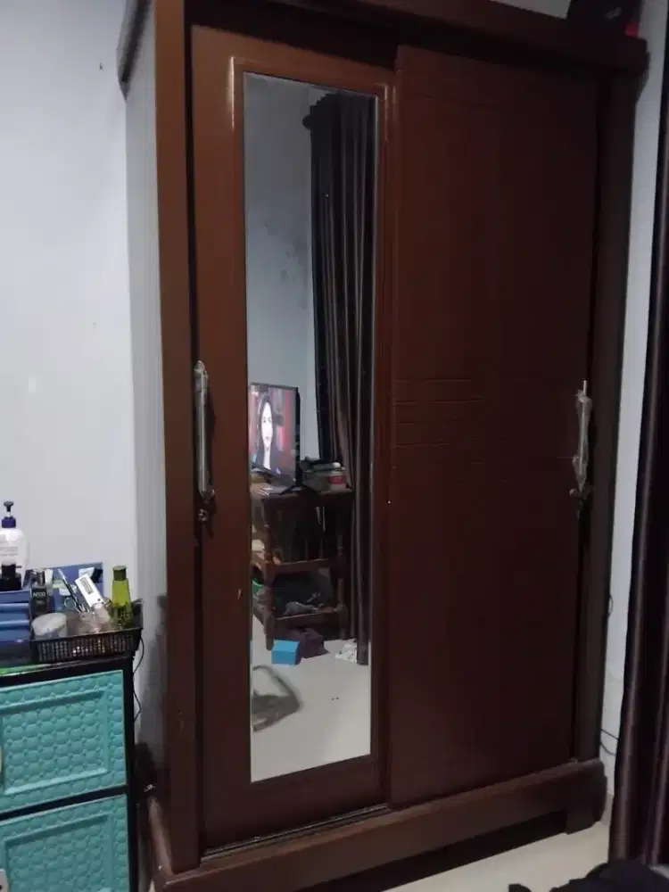 Lemari jati 2 pintu pembelian 11 maret 2024