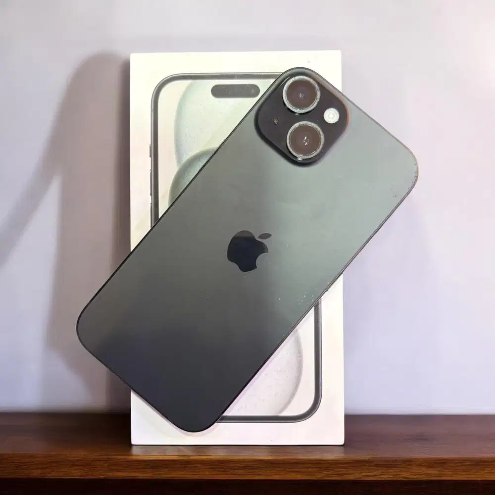 iphone 15 128gb BH93% iBox warna black